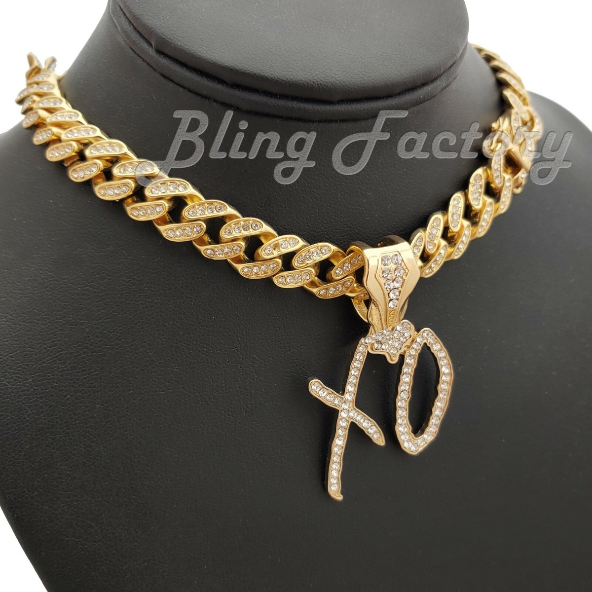 Hip Hop XO Gang pendant & 16