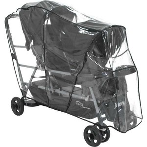 triple stroller rain cover