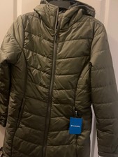 Columbia  Waitsburg Ridge Ii Long  Jacket  Womens Small  Hood  Green  Nwt