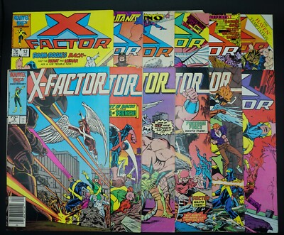 Lot of 12 X-Factor Vol 1 Comics #3,4,7,8,9,11,12,26,39,44,72,98 Marvel 1986-1994