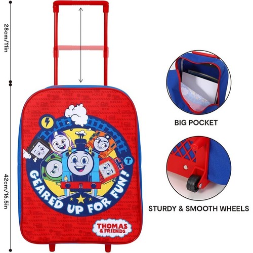 Disney Boys Girls Kids Cabin Luggage Trolley Characters Suitcase Bags Wheeled - Picture 86 of 86