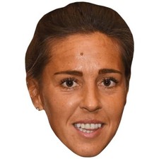 Fara Williams Smile Celebrity Mask, Flat Card Face, Fancy Dress Mask