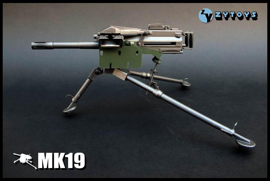 トイガン G 19  G3r ZY Toys 1:6 Scale US ARMY Mk-19 Grenade Launcher Fit for 12