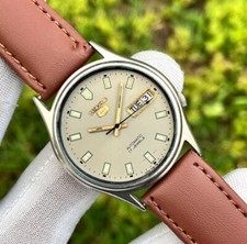 Vintage Seiko 5 Skin Warm Dial Automatic Japan Made Men s Watch 7009-3101