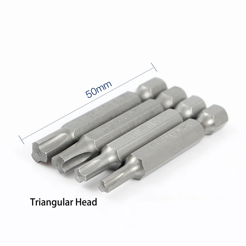 Pentagon Head Triangle Head Five Star Screwdriver Bits or Set 1/4" Hex Magnetic - Image 2 of 4