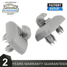 2x Sun Visor Gray Clip Holder 8u0857562a For Audi A3 S3 A4 S4 A5 S5 Q3 Q5