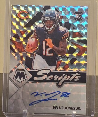 2022 Mosaic - VELUS JONES JR -AUTO - Rookie Scripts - Bears RC Autograph Mosaic