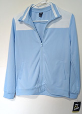 Art Class Jacket Girls Size L Large Light Blue White Pockets Long Sleeve Zip