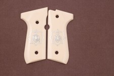 KSD Brand Beretta 92FS, 92A1, 92G, 92D, 96, M9 Compatible Ivory Acrylic Grips