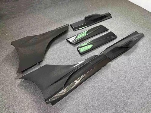 For McLaren MP4-12C 650S 675LT Carbon Fiber Car Side Skirts Splitter Lip - Picture 3 of 4