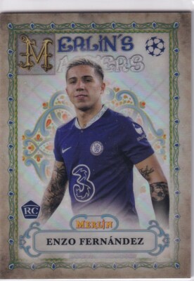 Topps Merlin Chrome CL 22/23 No. MM-4 Enzo Fernandez Rookie Merlin's Masters