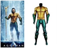 Aquaman 2 the Lost Kingdom Arthur Curry Cosplay Costume Outfits Jumpsuit Zentai