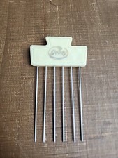 Vintage Goody Hair White Ivory Pick Tease Lift Metal Teeth Comb 3.5
