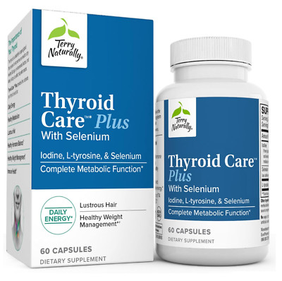 Thyroid Care -60 Capsules - Complete Metabolic Function - with Iodine + L-Tyro