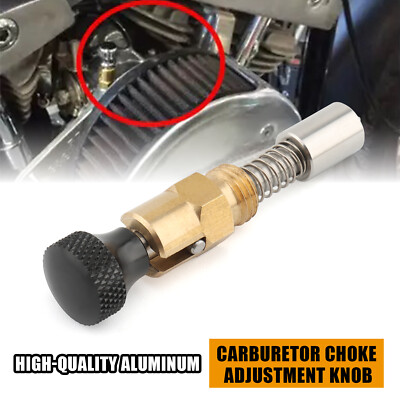 Carburetor Enricher Choke Adjustment Knob For S&S Shorty Super E G B Harley Carb