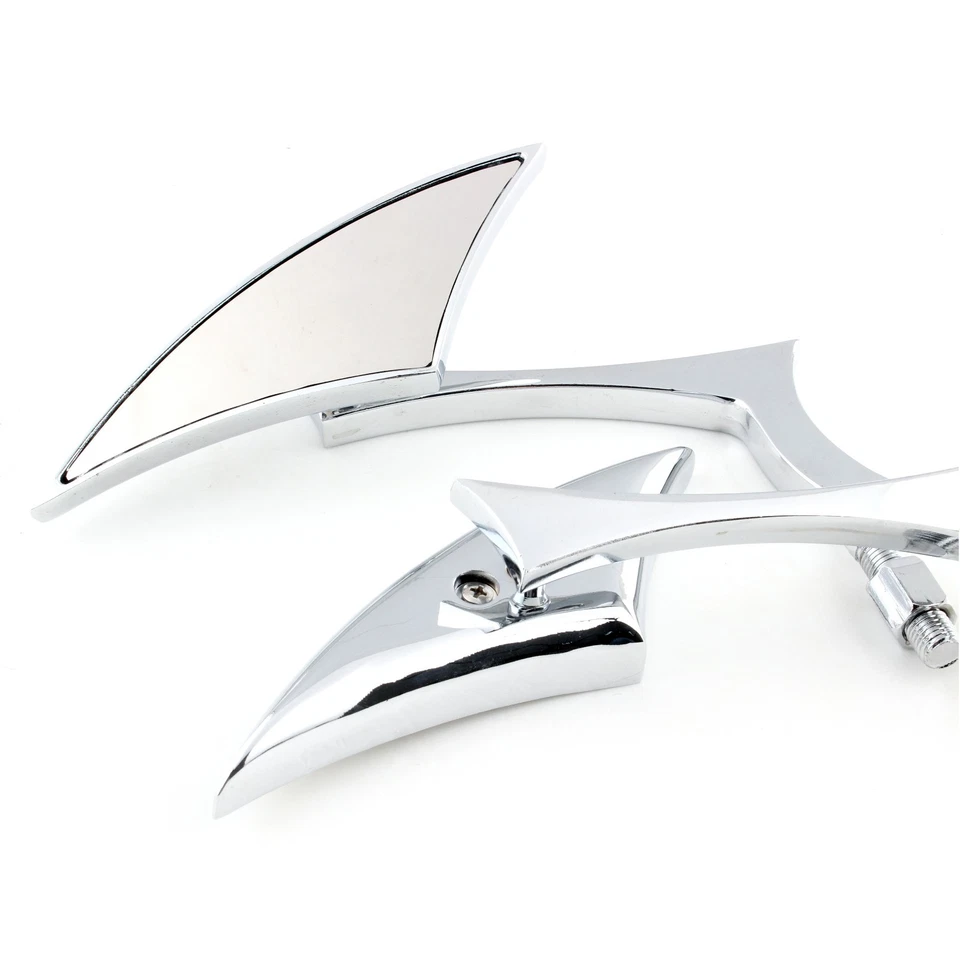 Espejos retrovisores laterales de hoja para motocicleta personalizados 8 mm 10 mm cromados para Victory Hammer Cruiser Foto 4 de 4