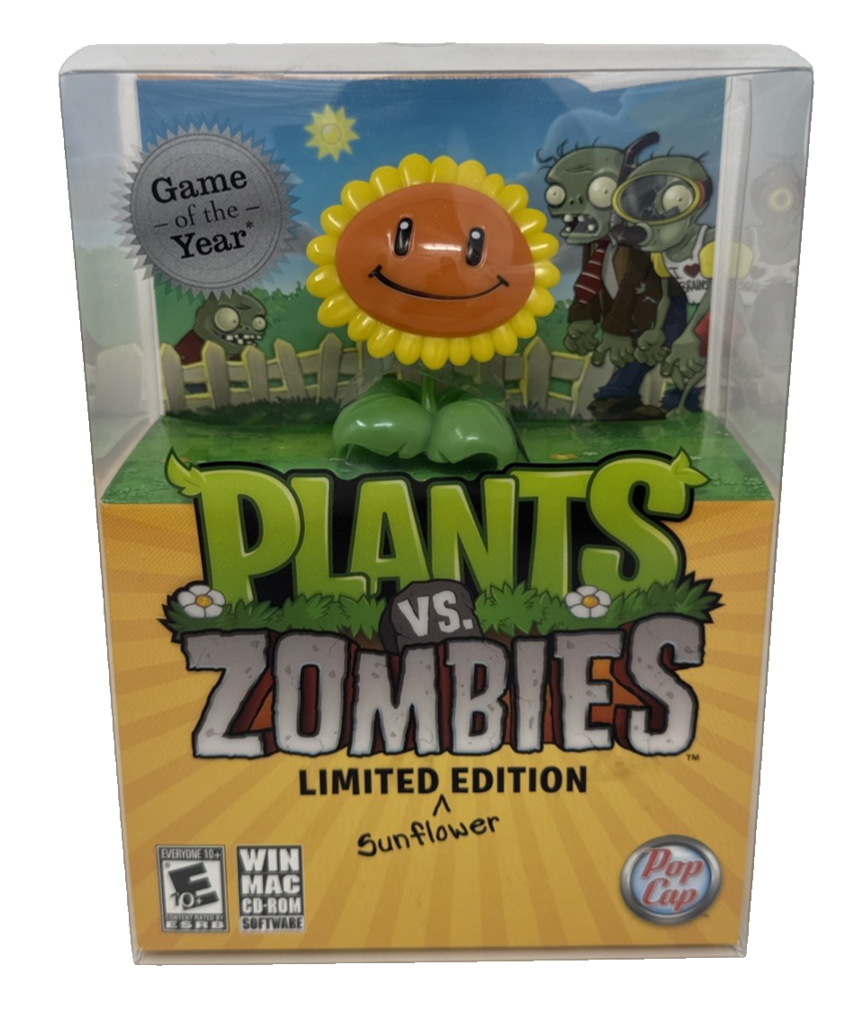 Plants vs Zombies Limited Sunflower Edition PC Game + Toy Figure