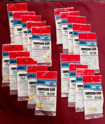 LOT of 95 Dial Mfg. MAX COOL 1/4'' Inch Compression Sleeves 1/4'' Inch Fittings