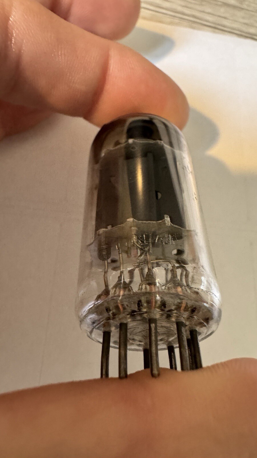 RARE NOS MITCHAM Mullard ECC82 12AU7 holy grail LONG Plates K61 dual Post Getter