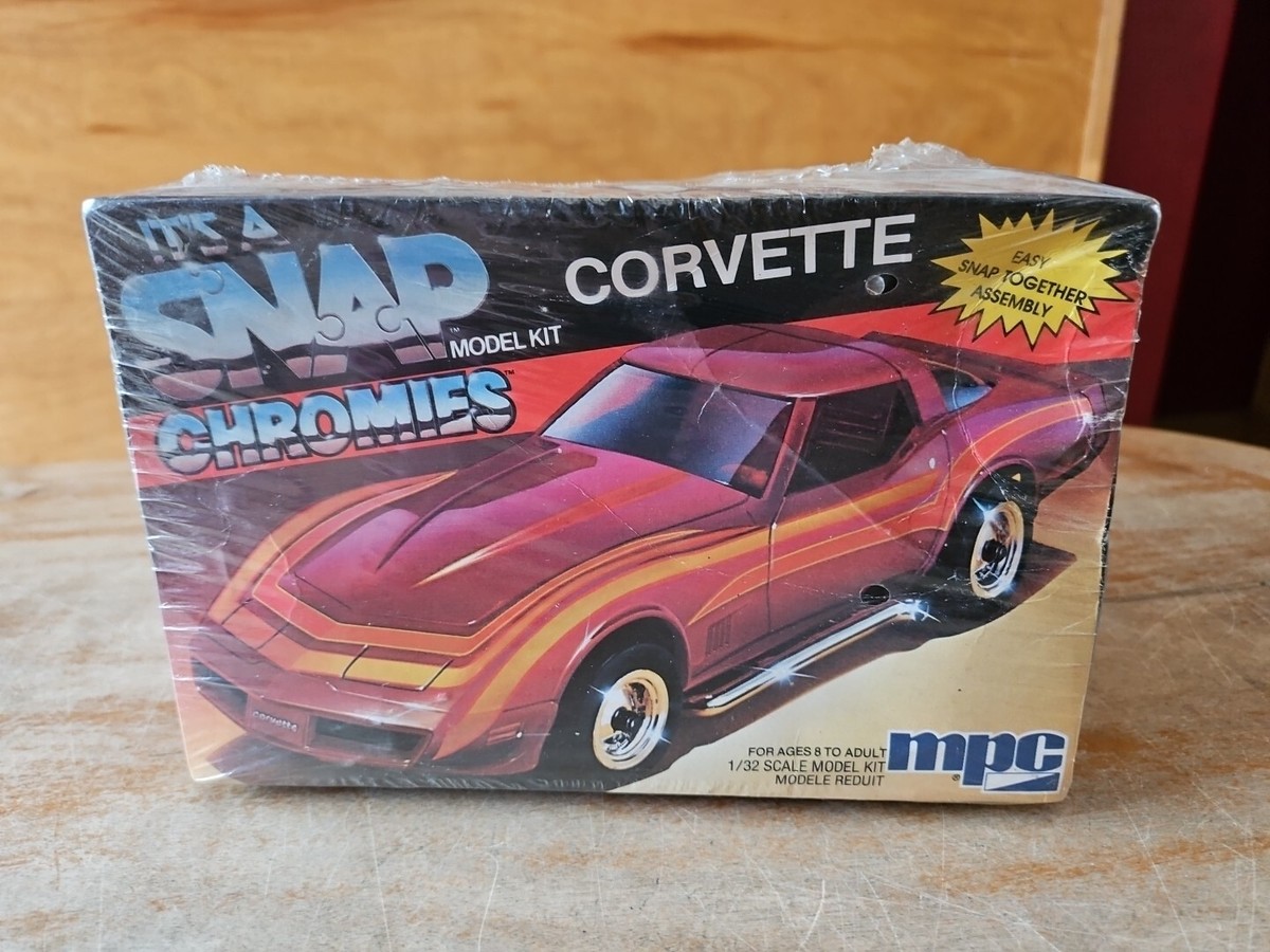 MPC Snap Chromies Chevy Corvette 1/32 Scale Plastic Model Kit