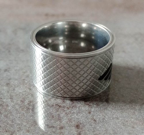 Anillo Emporio Armani, Acero Negro Águila Diseño GA, Hombre/Unisex, Anillo Talla T 1/2 - Imagen 6 de 19