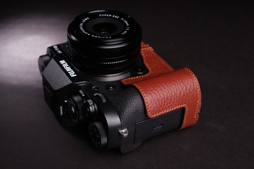 Funda de cuero genuino para media cámara para FUJIFILM XT3 XT2 X-T3 X-T2 - Imagen 14 de 59