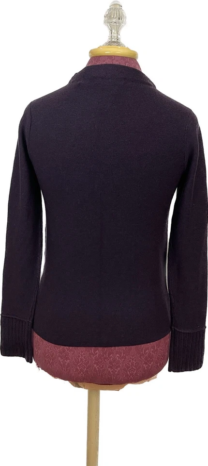 Club Monaco 女式羊毛毛衣 Tommie 紫色 XS 码零售价 139 美元 — 第 2/4 张图片