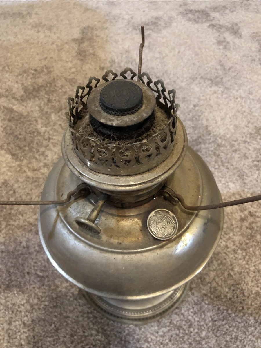 Antique SO Socony Rayo Electrified Oil Lamp Victorian Kerosene Lamp