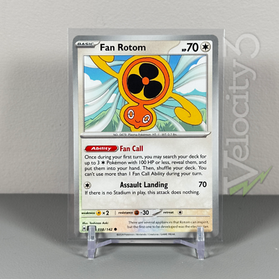 Pokemon TCG Card: FAN ROTOM 118/142 | Common | Stellar Crown | NM