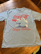 Coca-Cola Happy Holidays Polar Bears Shirt Sz 2 XL