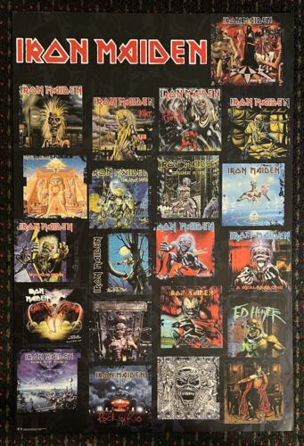 IRON MAIDEN covers catalog 24x36 record store promo poster 2sided Columbia 2003 - Imagen 1 de 12
