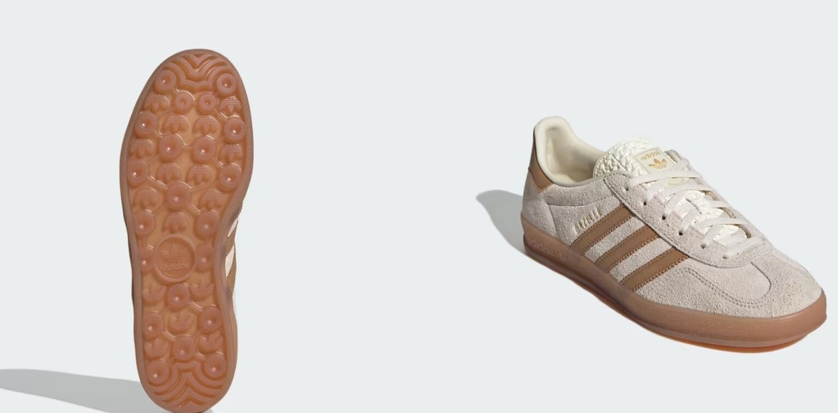 ◆adidas◆ Gazelle Indoor Wonder White Brown JR2726 Adidas originals Women's GAZELLE INDOOR Sneakers JR2726