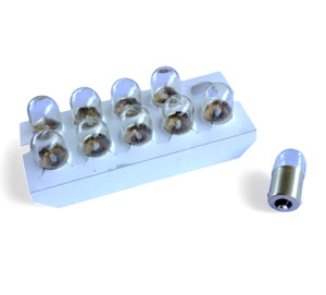 2x Glühbirne 12V 21W BA15S Blau - Für Motorrad Und Auto