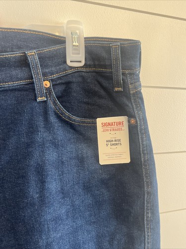 Women's Denim Signature Levi Strauss Heritage High Rise Shorts 5" 20/W35 NWT!!! - Picture 5 of 14