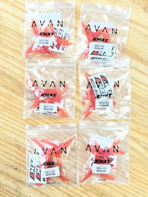 6 Sets of Emax Avan Scimitar Props 3.5 x 2.8 x 3 Unused (24 props total)
