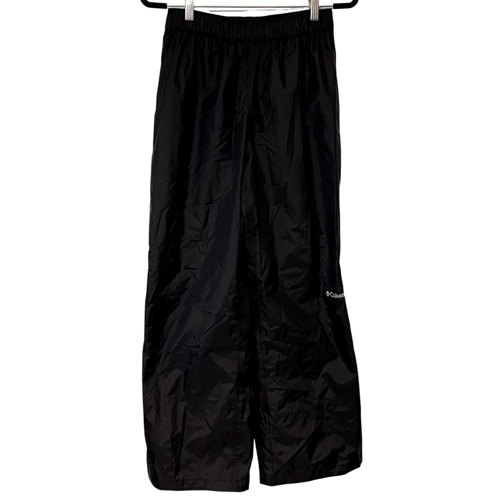 Columbia Mens Omni-Tech Rain Pants S 30L Black Adjustable Ankles