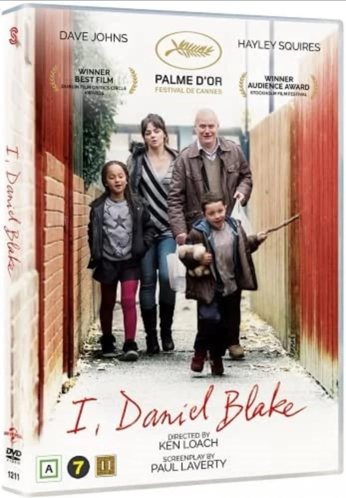 I Daniel Blake DVD Ken Loach Scandinavian Import Region 2 Danish Swedish Finnish