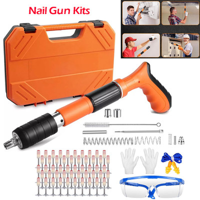 Holzbearbeitung integrierter Druckluftnagler manuell Stahlnagelnagler 5 Gänge Power Gun UK