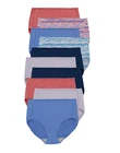 Hanes 10 Pack Briefs Underwear Women's Microfiber Cool Comfort Panties Tag Free