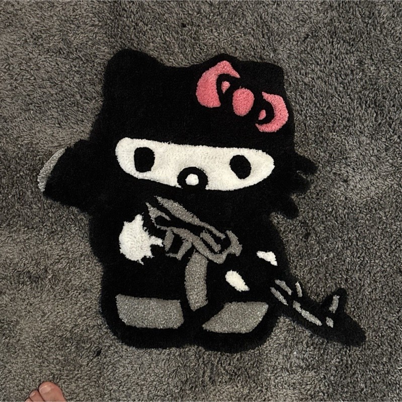 Hello Kitty Hand Tufted Rug 