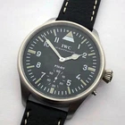 Rare Big Swiss Military Wristwatch IWC Schaffhausen Steel Case Pilots WW2