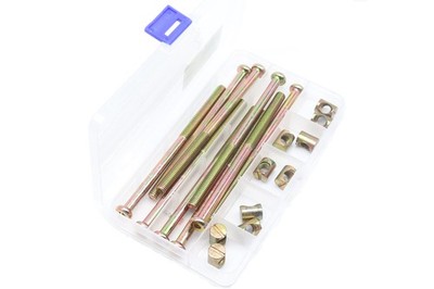 10-Pack M8 x 150mm Hex Drive Socket Cap Furniture Bed Bolt Crib Screws, Threa...