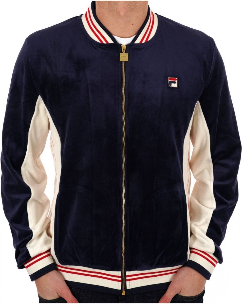 Velvet Fila Vintage Coat Fila Vintage Velour Lineker Track Top