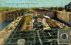 1914 Panama Gatun Canal Gates PPC Postcard Cover  to Cannes France — photo 1