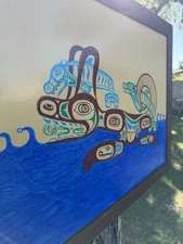 Northwest Coast Original Acrylic Painting by J.M.Rumery (Sea Monster)