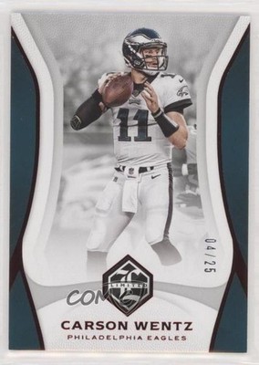 2018 Panini Limited Ruby Spotlight 4/25 Carson Wentz #79 fm0