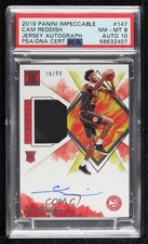 2019 Panini Impeccable Elegance Rookie Jersey 76/99 Cam Reddish PSA 8 Auto 5ub