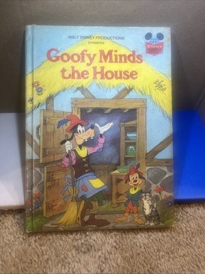 Walt Disney Goofy Minds The House - Wonderful World of Reading Book 1975