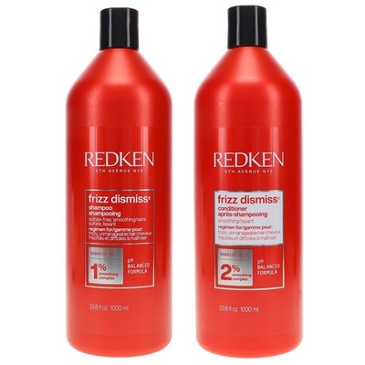 Redken Frizz Dismiss Shampoo 33.8 oz & Conditioner 33.8 oz Combo Pack