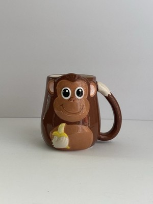 Monkey with Banana Coffee Mug / Cup Made By Tag